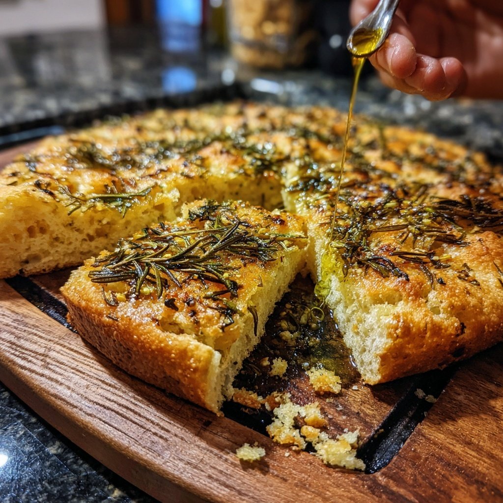 Roasted Garlic and Herb Focaccia