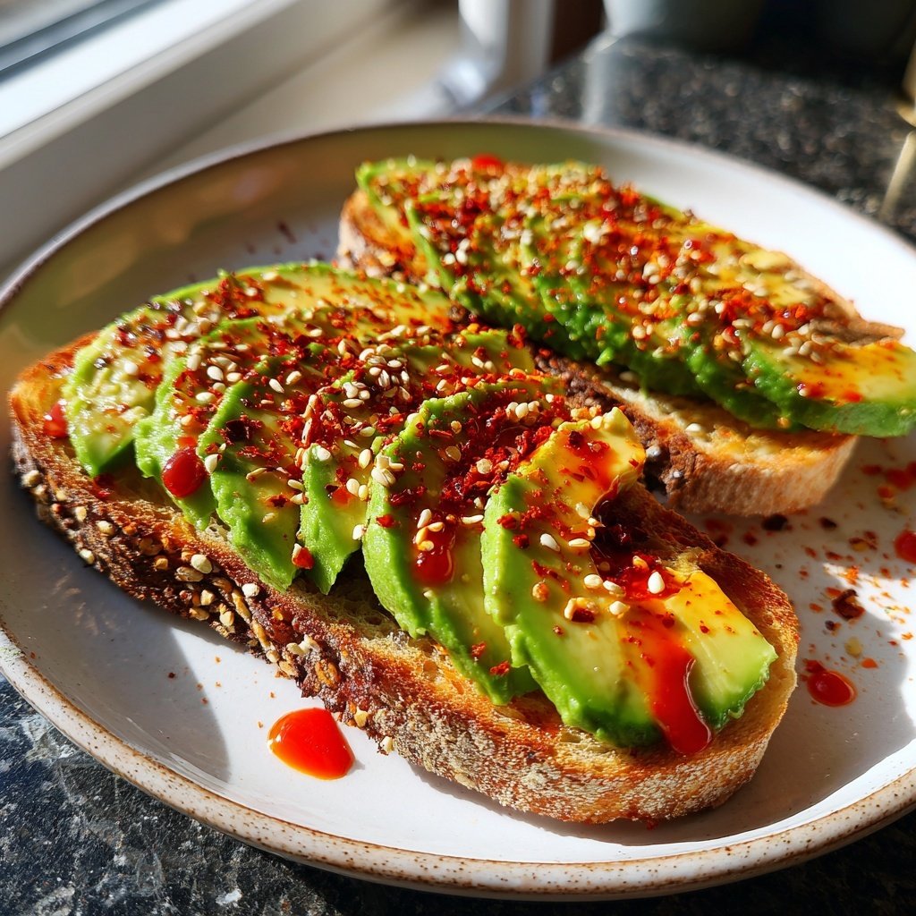 Spicy Sriracha Avocado Toast