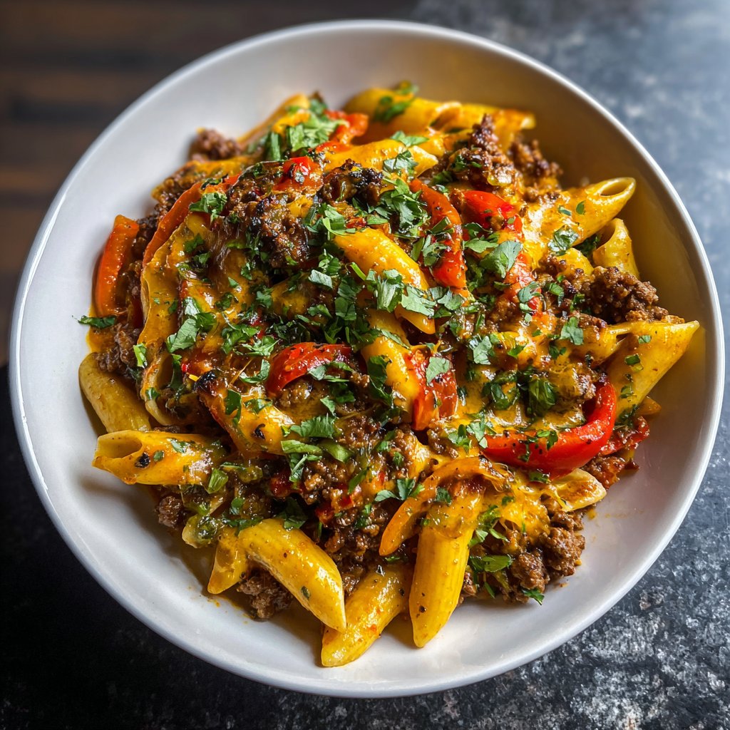 Sizzling Taco Pasta Bowl