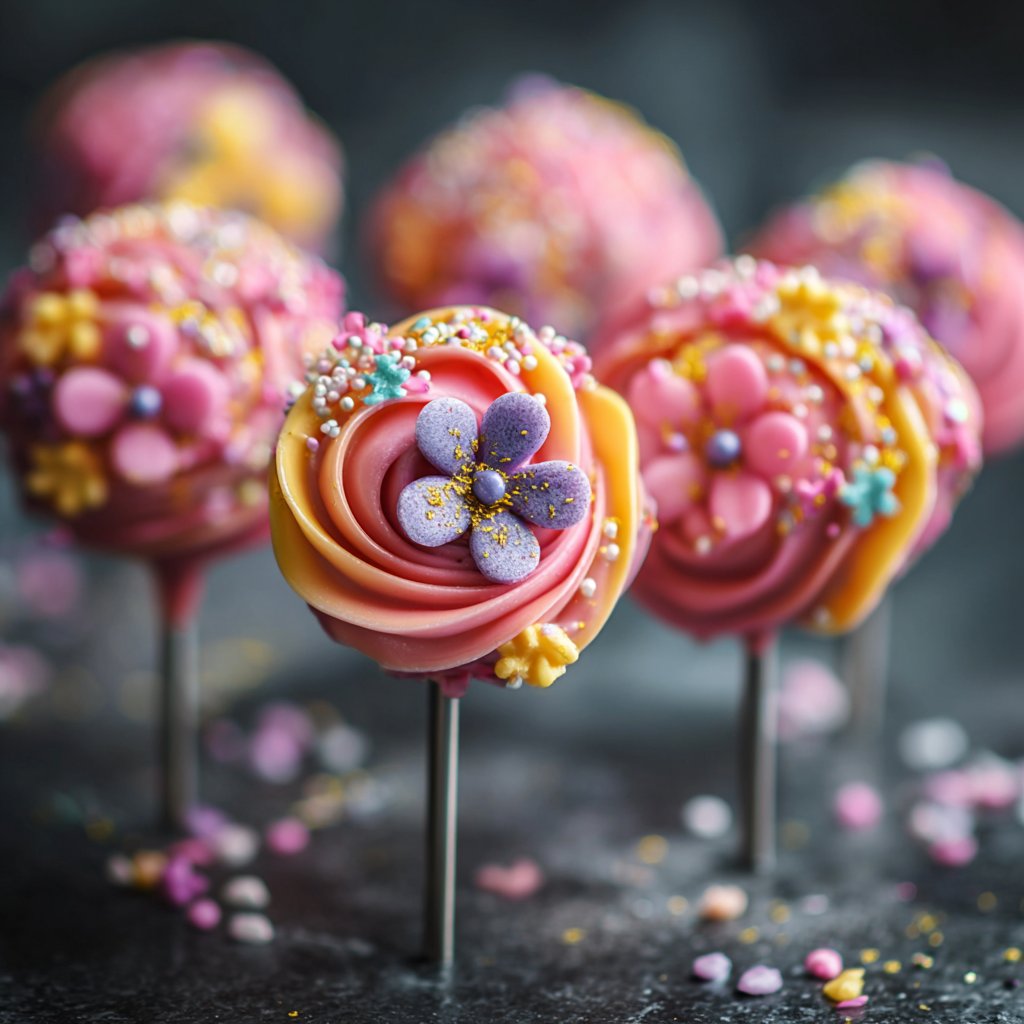 Creative Cake Pop Flower Ideas