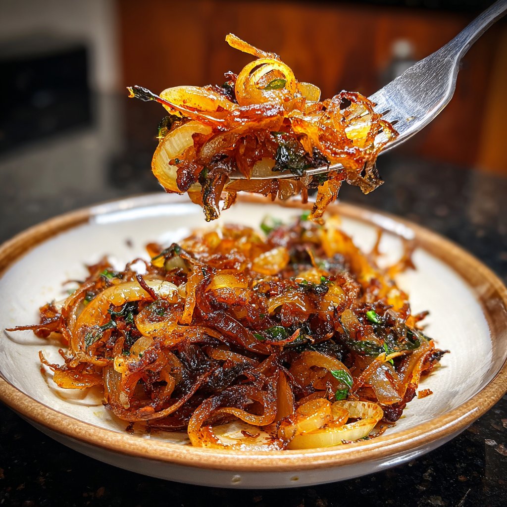 Onion Boil with Garlic Oil