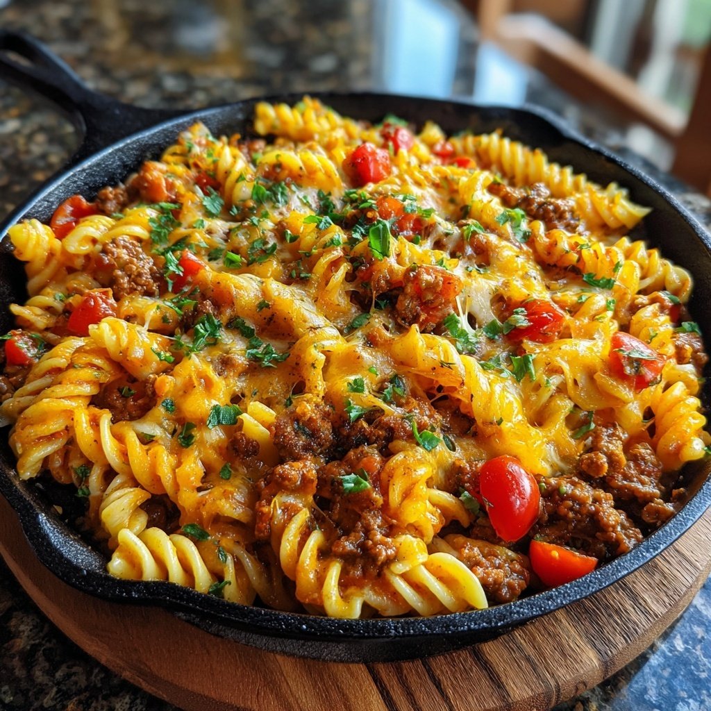 Savory Taco Pasta Skillet