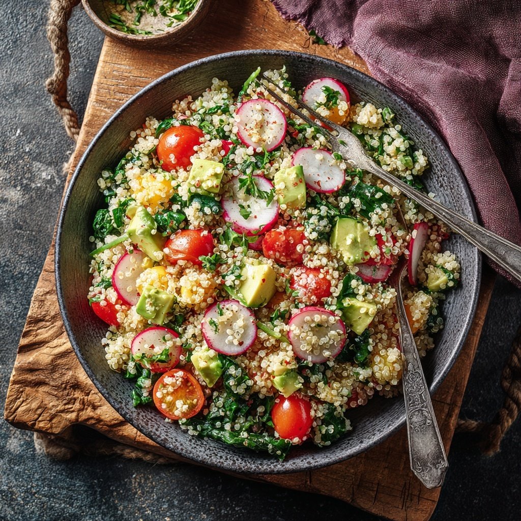 Healthy Avocado Quinoa Salad